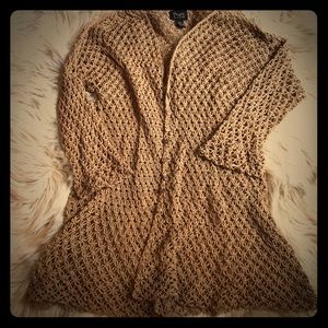 Purehand Knit Tan Cardigan Size L/XL